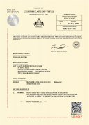 Certificate of Title