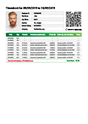 Weekly Timesheet